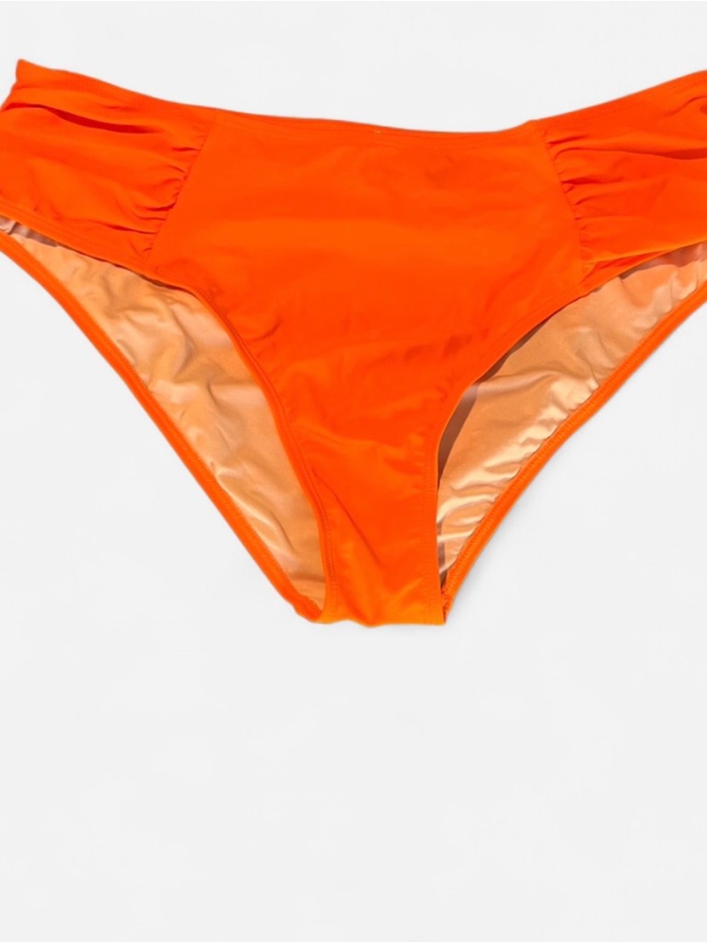 Cupshe Women’s High-Cut Swim Bottoms in Bright Orange